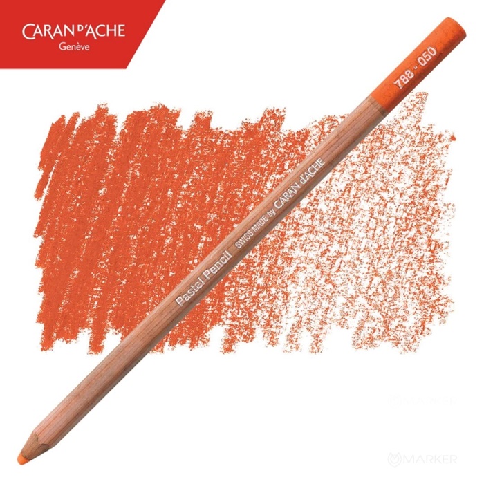 PASTELNA BARVICA CARAN D'ACHE 050 FLAME RED