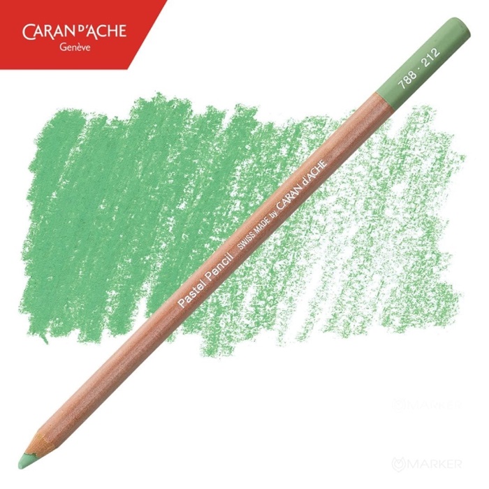 PASTELNA BARVICA CARAN D'ACHE 212 CHROMIUM OXIDE GREEN