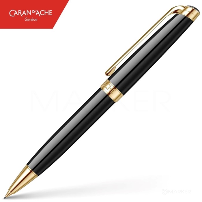 KEMIČNI SVINČNIK CARAN D'ACHE LEMAN EBONY BLACK GT
