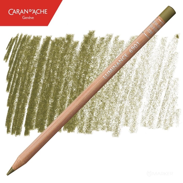 BARVICA CARAN D'ACHE LUMINANCE 6901 039 OLIVE BROWN