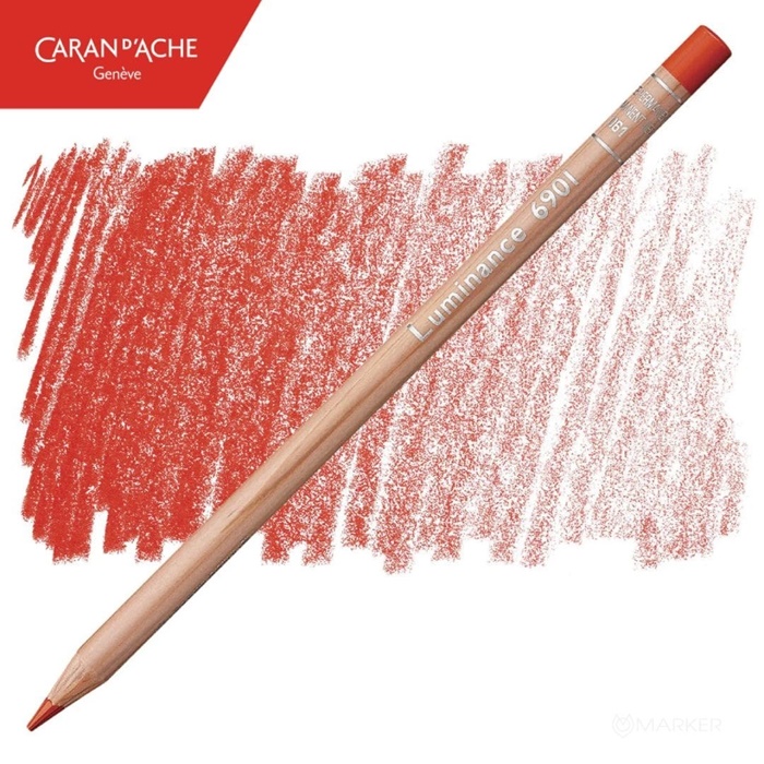 BARVICA CARAN D'ACHE LUMINANCE 6901 061 PERMANENT RED