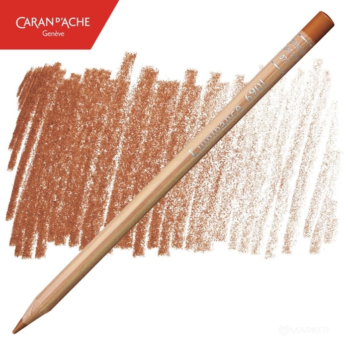 BARVICA CARAN D'ACHE LUMINANCE 6901 077 BURNT OCHRE