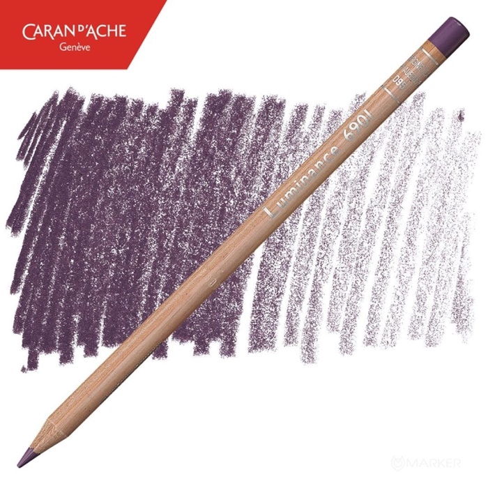 BARVICA CARAN D'ACHE LUMINANCE 6901 095 LIGHT AUBERGINE