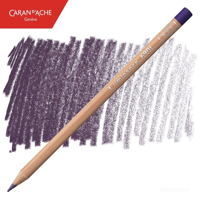 BARVICA CARAN D'ACHE LUMINANCE 6901 129 VIOLET BROWN