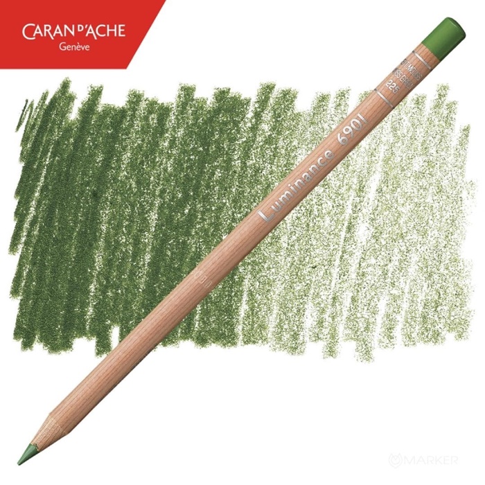BARVICA CARAN D'ACHE LUMINANCE 6901 225 MOSS GREEN
