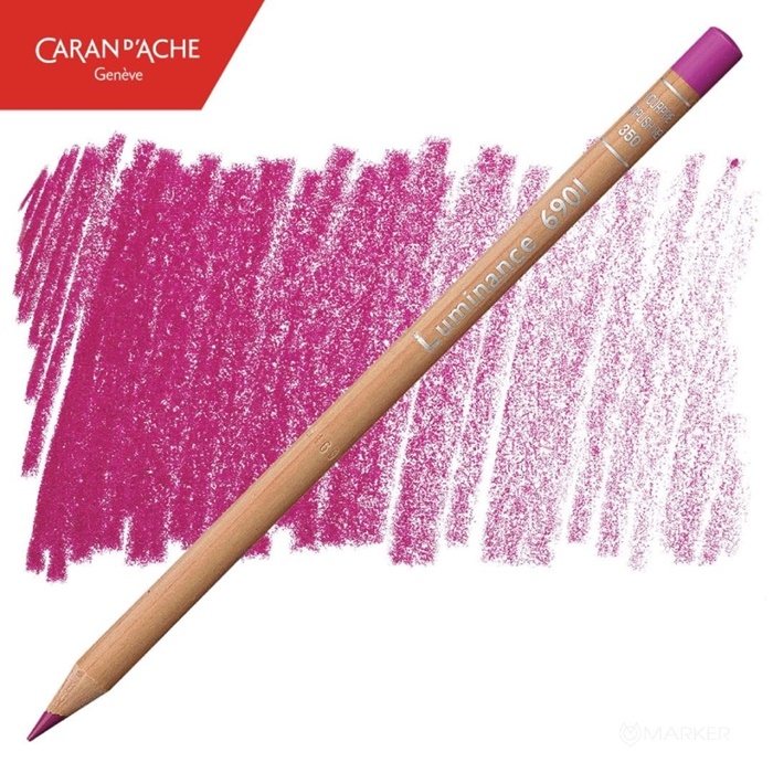 BARVICA CARAN D'ACHE LUMINANCE 6901 350 PURPLISH RED