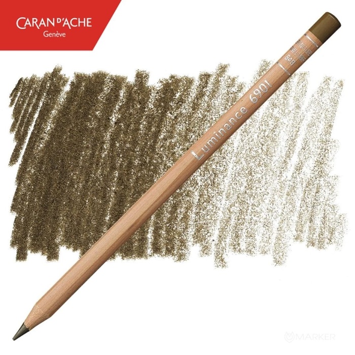 BARVICA CARAN D'ACHE LUMINANCE 6901 548 RAW UMBER