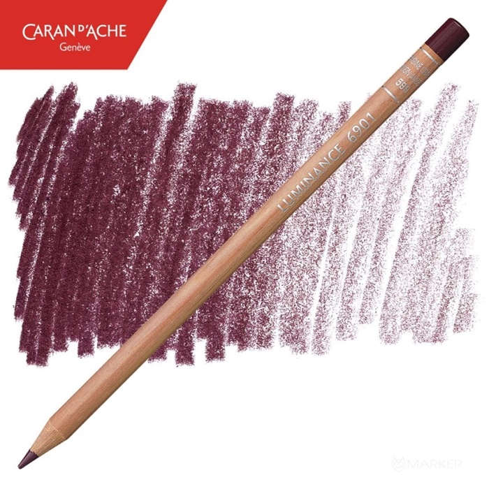 BARVICA CARAN D'ACHE LUMINANCE 6901 599 CRIMSON AUBERGINE
