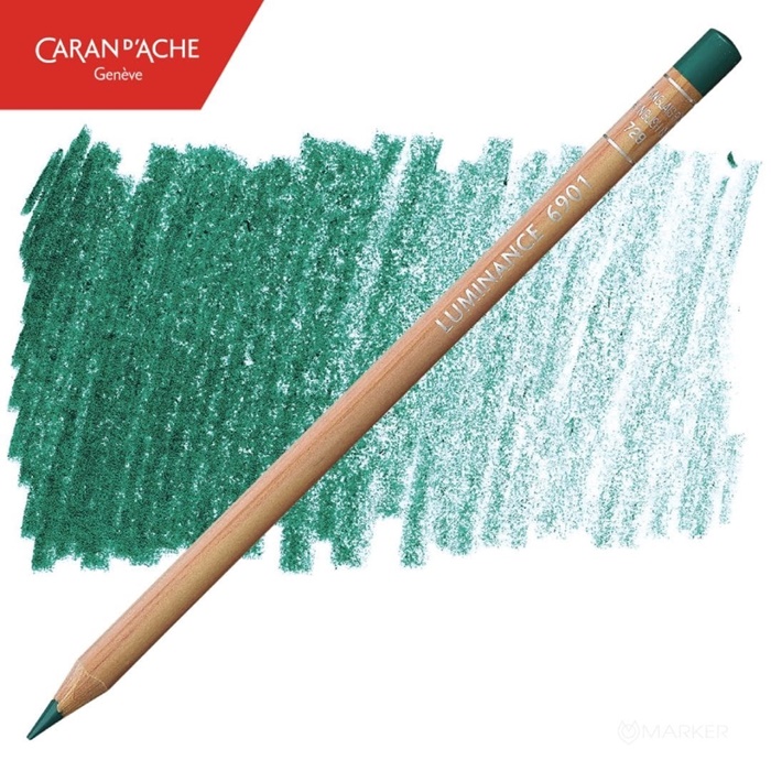 BARVICA CARAN D'ACHE LUMINANCE 6901 729 DARK ENGLISH GREEN