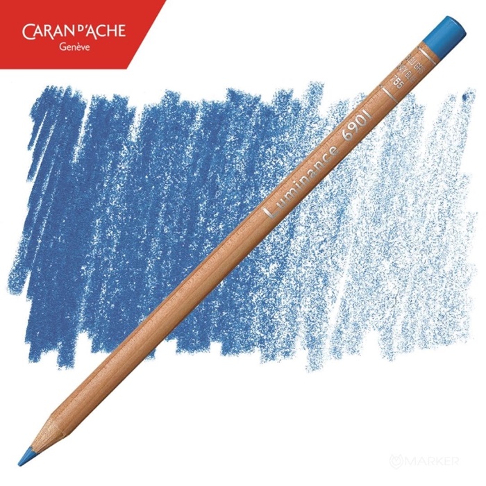 BARVICA CARAN D'ACHE LUMINANCE 6901 755 GREY BLUE