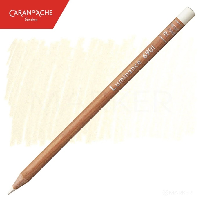BARVICA CARAN D'ACHE LUMINANCE 6901 801 BUFF TITANIUM