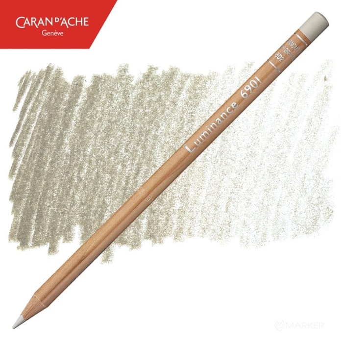 BARVICA CARAN D'ACHE LUMINANCE 6901 802 FRENCH GREY 10%