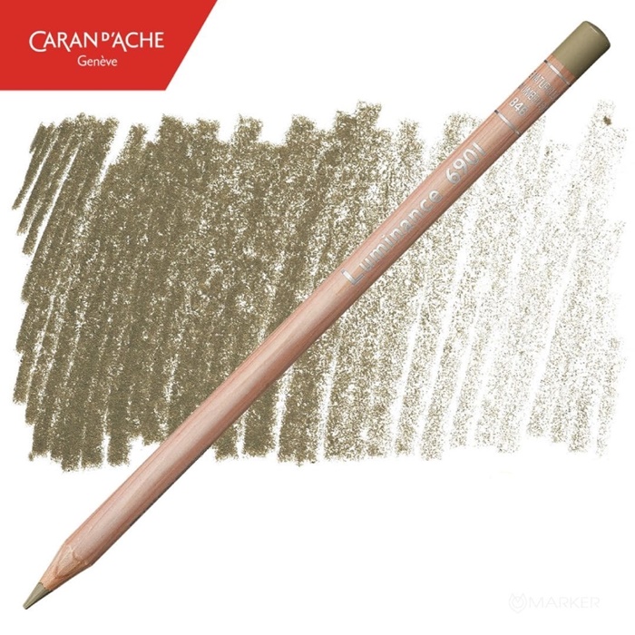 BARVICA CARAN D'ACHE LUMINANCE 6901 846 RAW UMBER 50%