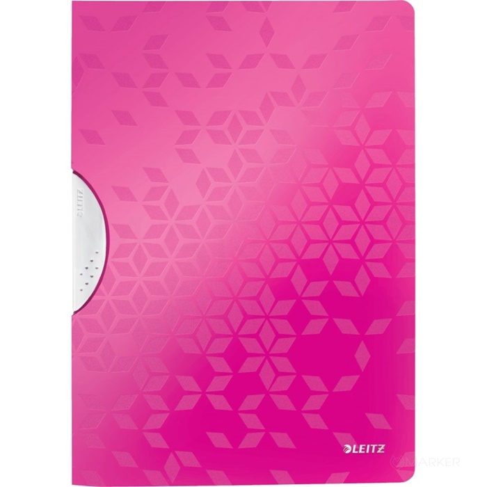 MAPA A4 WOW COLOUR CLIP METALIK ROZA