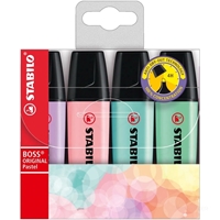 TEKSTMARKERJI STABILO BOSS ORIGINAL 70-2 PASTEL SET 4/1