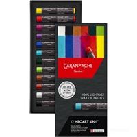Oljni voščeni pasteli Caran d'Ache Neoart 6901 set 12 barv