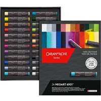 Oljni pasteli Caran d'Ache Neoart 6901 set 24 barv