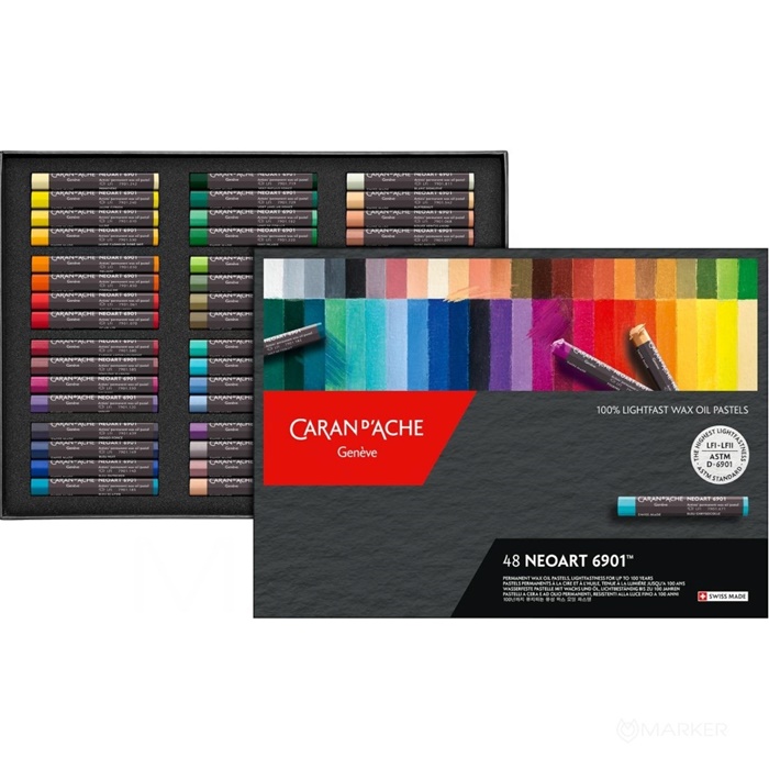 OLJNI PASTELI CARAN D'ACHE NEOART 6901 SET 48 BARV