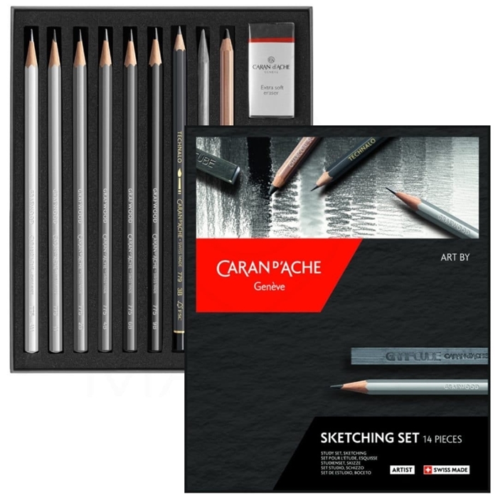 ART BY CARAN D'ACHE SKETCHING SET