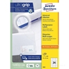 NALEPKE AVERY ZWECKFORM 3422-10 ZA PISMA 70 X 35 MM 100/1