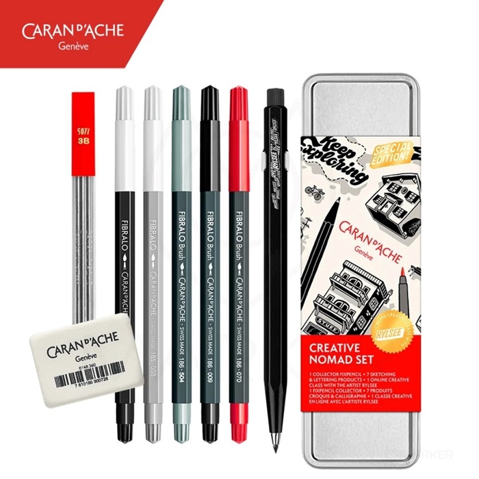 CARAN D'ACHE RYLSEE CREATIVE NOMAD SKETCHING SET 9/1