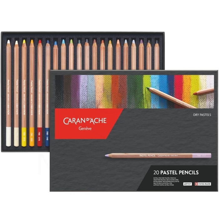 CARAN D'ACHE DRY PASTEL PENCILS SET 20 BARV