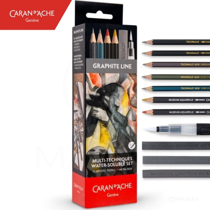 CARAN D’ACHE GRAPHITE LINE AKVAREL SET 14/1