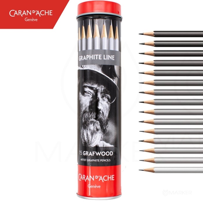 CARAN D’ACHE GRAPHITE LINE GRAFWOOD SET 15/1