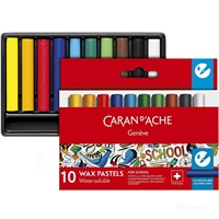 VOŠČENI PASTELI CARAN D'ACHE SCHOOL LINE AKVAREL 10 BARV