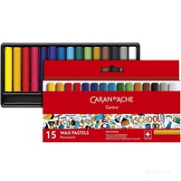 VOŠČENI PASTELI CARAN D'ACHE SCHOOL LINE PERMANENT 15 BARV