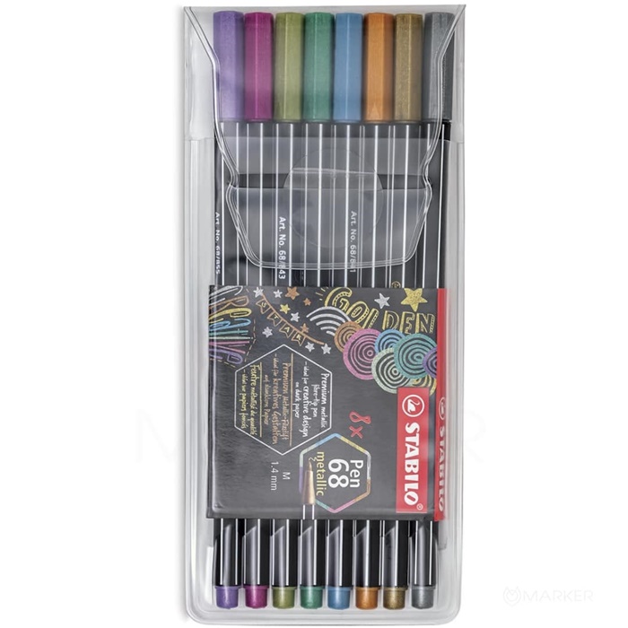 FINELINER PEN 68 METALIC 8/1