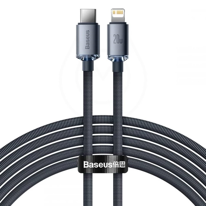 USB-C NA LIGHTNING KABL 2M 20W CAJY PLETEN ČRN