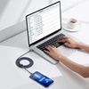 USB-C NA LIGHTNING KABL 2M 20W CAJY PLETEN ČRN