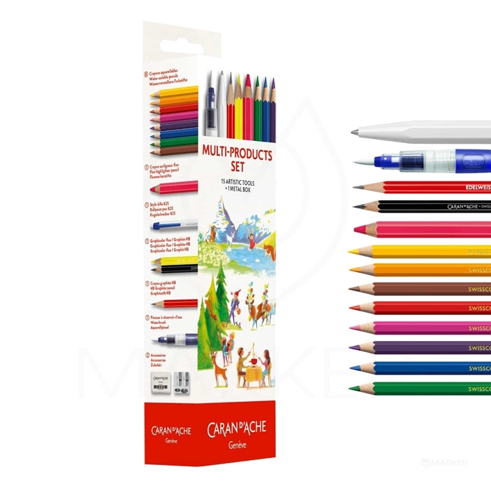 CARAN d'ACHE BACK TO SCHOOL 16-Piece Multiproduct Set