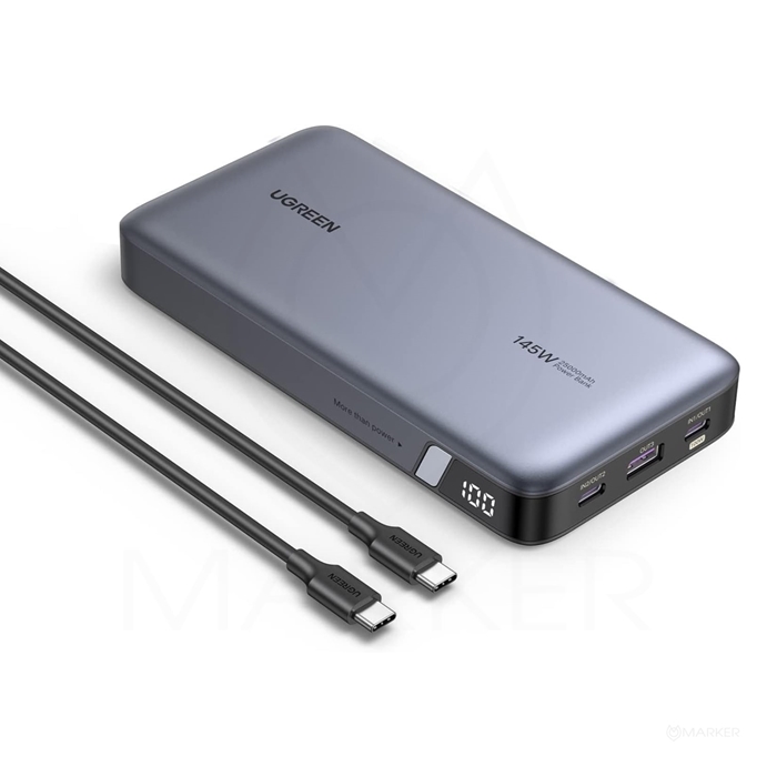 PRENOSNA BATERIJA UGREEN ZA PRENOSNI RAČUNALNIK 145W 25000mAh S TREMI VRATI