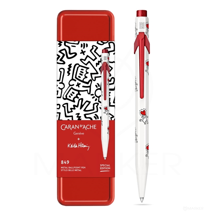 CARAN D'ACHE 849™ Ballpoint Pen KEITH HARING White - Special Edition
