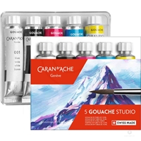 CARAN D'ACHE 5 TUBES OF PAINT GOUACHE STUDIO 10 ml
