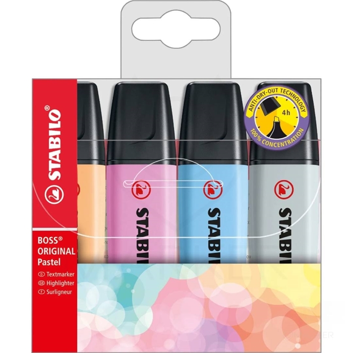 FLOMASTER STABILO TEKSTMARKER BOSS ORIGINAL 70-4 PASTEL 4/1