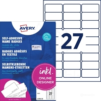 ETIKETE AVERY ZWECKFORM L4784-20 ZA VPIS IMEN 62,5x29,6 MM