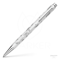 BALLPOINT PEN CARAN D'ACHE ECRIDOR FLOWERS PLATINUM-COATED