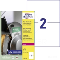 ETIKETE AVERY ZWECKFORM L7916-40 MAT POLIETILENSKE 210X148