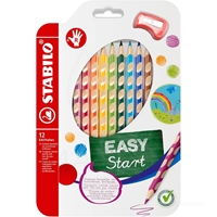 ERGONOMSKE TRIKOTNE BARVICE Z UTORI STABILO EASY COLORS ERGO ZA DESNIČARJE12 BARV