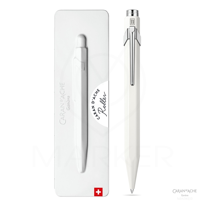 ROLER CARAN D'ACHE 849 XL SILKY WHITE + SLIM ETUI