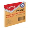 SAMOLEPILNI LISTIČI 76X76 KOCKA 100L PASTELNO ORANŽNA