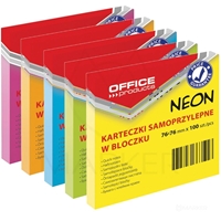 SAMOLEPILNI BLOK 76X76 KOCKA 100L FLUORESCENTNE BARVE