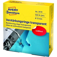 ETIKETE AVERY ZWECKFORM 3508 ZA OJAČITEV LUKENJ PP OKROGLE 30 MM BELE