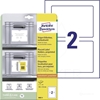 NALEPKE AVERY ZWECKFORM 8001-20 BELE PODLAGE ZA NALEPKE 120X80 80/1