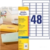 NALEPKE AVERY ZWECKFORM J4721-25 POLIESTER 45,7 x 21,2 ZA PISMA PROSOJNE 1200/1
