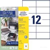 NALEPKE AVERY ZWECKFORM 3424-10 UNIVERZALNE ZA PISMA 120/1