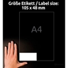 NALEPKE AVERY ZWECKFORM 3424-10 UNIVERZALNE ZA PISMA 120/1